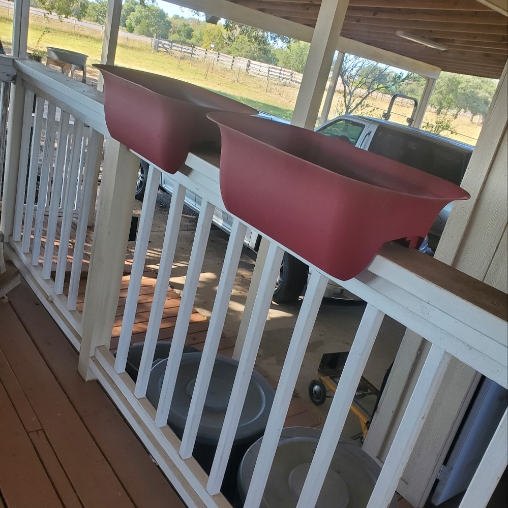 2 ~ Railing planter 14" h x 26" w x 8.8" d